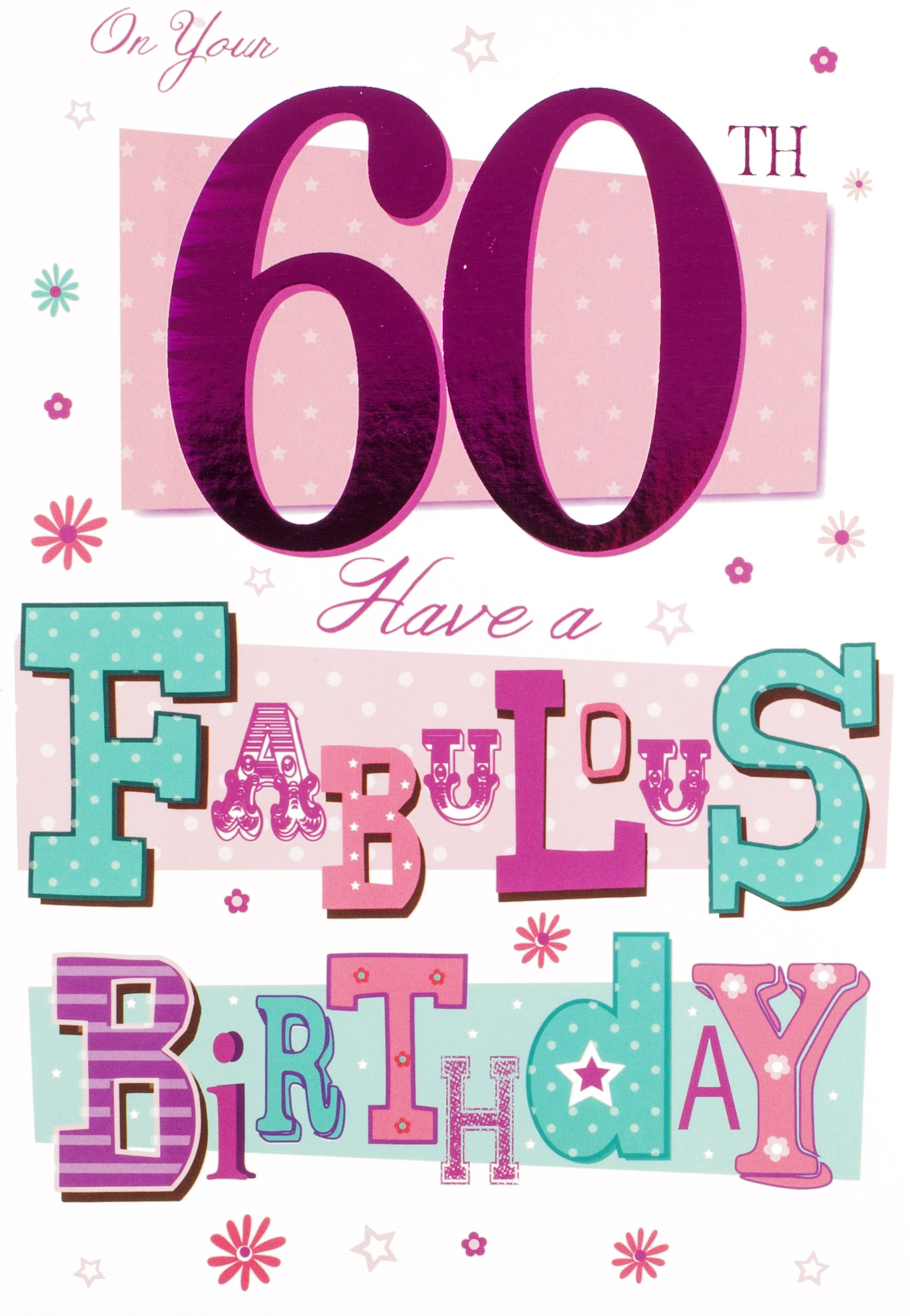 60th Female Greeting Cards - LP Wholesale